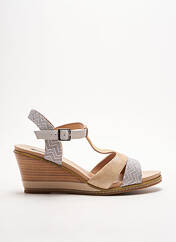Sandales/Nu pieds beige FUGITIVE BY FRANCESCO ROSSI pour femme seconde vue