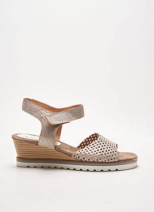 Sandales/Nu pieds beige MYMA pour femme