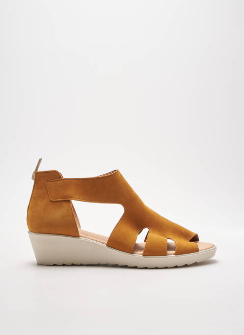 Sandales/Nu pieds jaune HIRICA pour femme