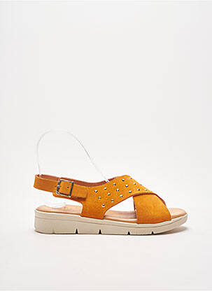 Sandales/Nu pieds orange KAOLA pour femme