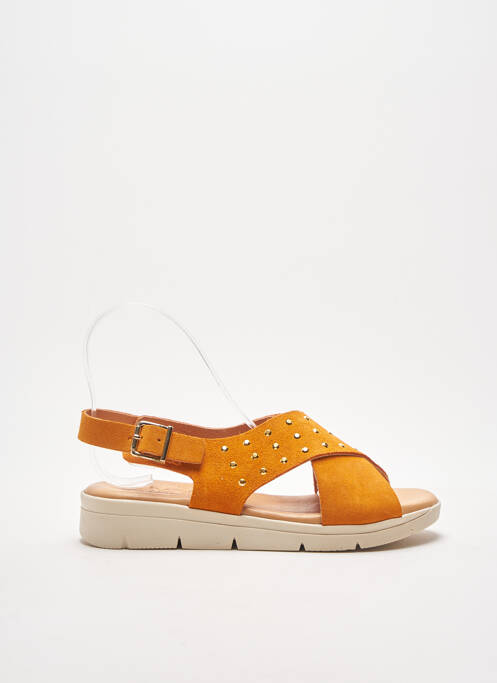 Sandales/Nu pieds orange KAOLA pour femme