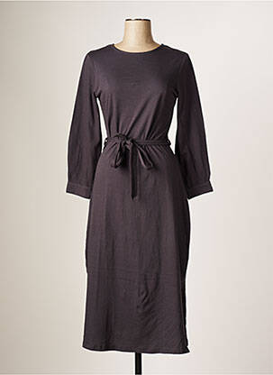 Robe mi-longue manches longues manches longues gris RAGWEAR femme