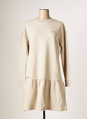 Robe mi-longue manches longues manches longues beige RAGWEAR femme