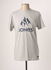 T-shirt gris JONES pour homme seconde vue