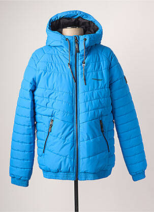Doudoune manches longues a capuche bleu RAGWEAR homme