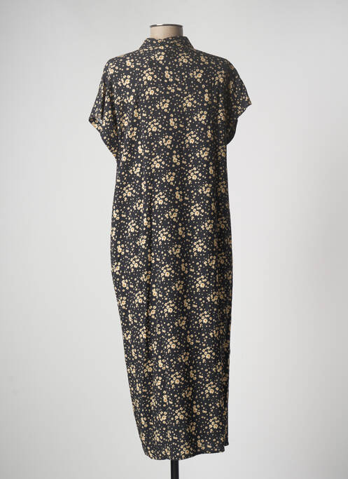 Robe mi-longue noir FIVE pour femme