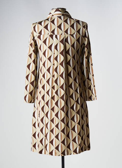 Robe mi-longue beige MALIPARMI pour femme