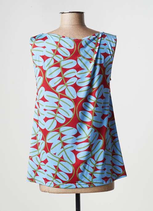 Top bleu JUSTINE pour femme