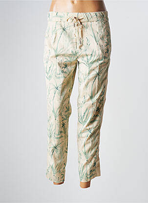 Pantalon 7/8 tissage popeline taille normale beige MASON'S femme