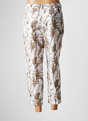 Pantalon chino tissage popeline taille normale beige MASON'S femme
