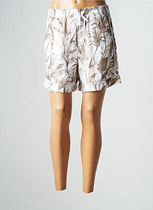 Bermuda taille élastique taille normale beige MASON'S femme