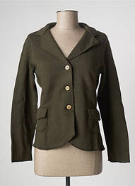 Veste casual col tailleur vert LAZY & COSY femme