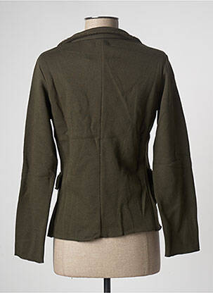 Veste casual col tailleur vert LAZY & COSY femme