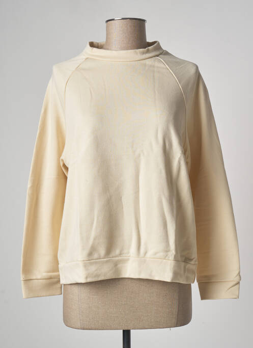 Sweat-shirt beige LAZY & COSY pour femme