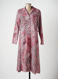 Robe mi-longue manches longues manches longues rose ANNE KELLY femme
