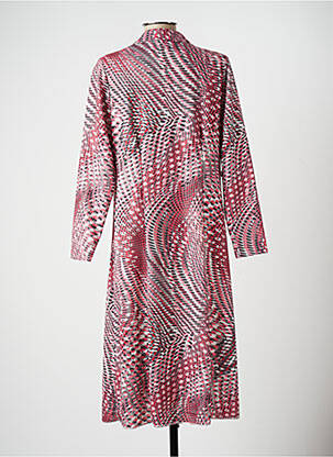 Robe mi-longue manches longues manches longues rose ANNE KELLY femme