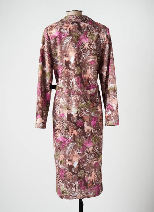 Robe mi-longue marron ANNE KELLY pour femme