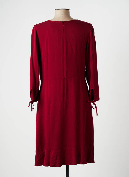 Robe mi-longue rouge NATHALIE CHAIZE femme