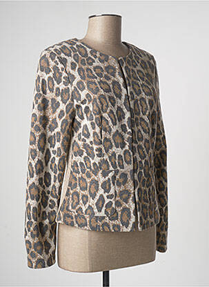 Veste casual epaulette beige BASLER femme