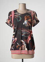 T-shirt imprimé fantaisie manches courtes noir BEATE HEYMANN femme