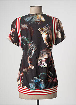 T-shirt imprimé fantaisie manches courtes noir BEATE HEYMANN femme