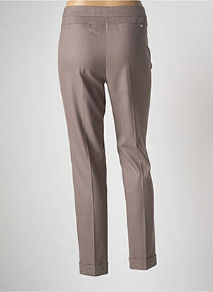 Pantalon chino fermeture zippée sous rabat boutonné taille normale marron GERRY WEBER femme