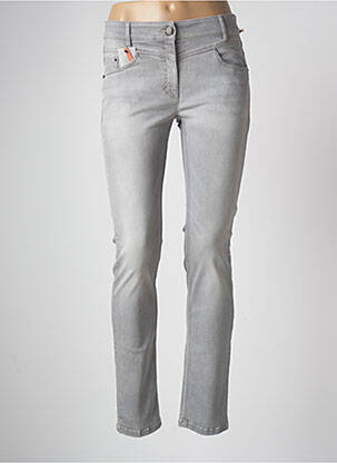 Jeans coupe slim gris ZERRES pour femme