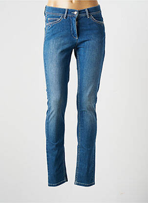 Jeans coupe slim slim taille basse bleu CAROLINE BISS femme