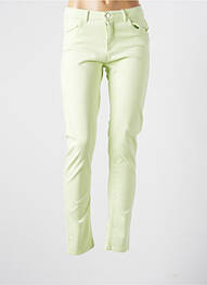 Pantalon slim taille basse taille basse vert FABER femme