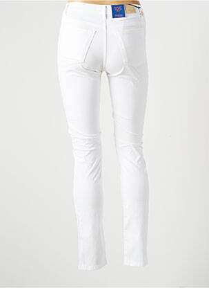 Pantalon slim taille basse taille basse blanc TRUSSARDI JEANS femme