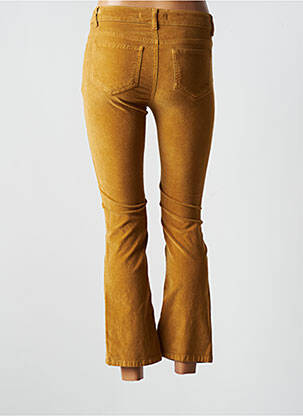 Pantalon 7/8 stretch taille normale jaune LAUREN VIDAL femme