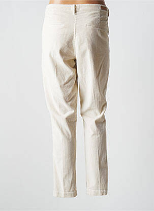 Pantalon chino taille basse taille basse beige MAYJUNE femme