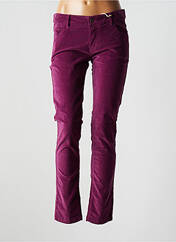 Pantalon slim violet PIANURASTUDIO pour femme seconde vue