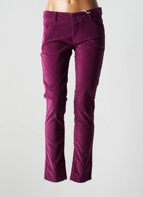 Pantalon slim violet PIANURASTUDIO pour femme