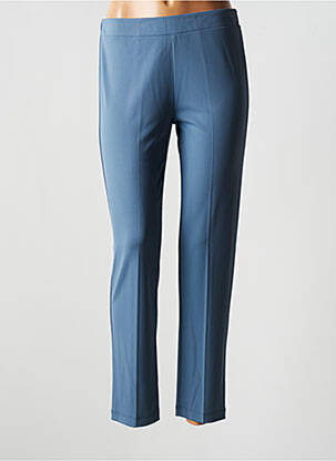 Legging effet matière satinée taille normale bleu MARIA BELLENTANI femme