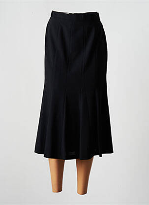 Jupe mi-longue taille haute noir BASLER femme