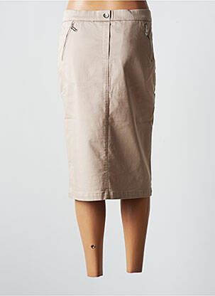 Jupe mi-longue taille normale beige SOMMERMANN femme