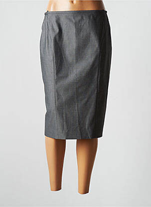 Jupe mi-longue stretch gris BASLER femme