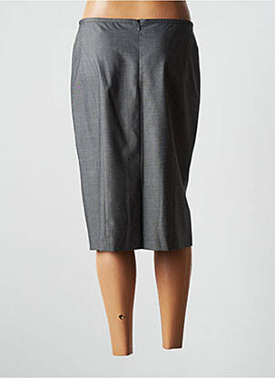 Jupe mi-longue stretch gris BASLER femme