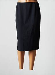 Jupe mi-longue stretch bleu BASLER femme