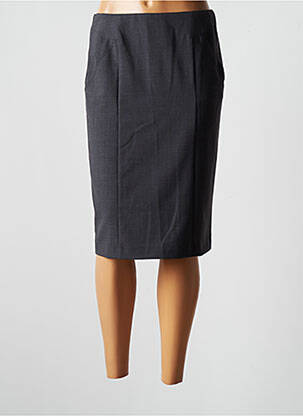 Jupe mi-longue stretch gris SOMMERMANN femme