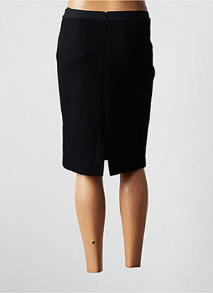 Jupe mi-longue stretch noir AIRFIELD femme