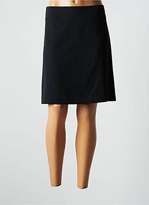 Jupe courte coupe droite noir NATHALIE CHAIZE femme