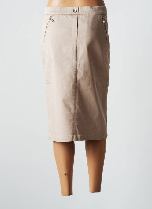 Jupe mi-longue beige SOMMERMANN femme