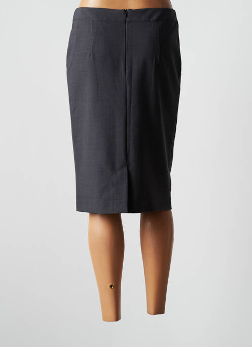Jupe mi-longue coupe droite gris SOMMERMANN femme