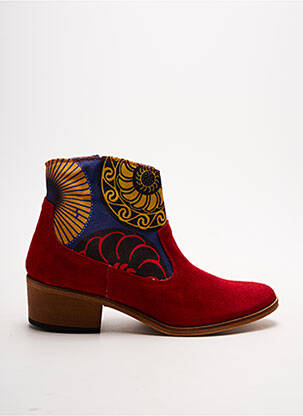 Bottines/Boots rouge SANTAFE pour femme