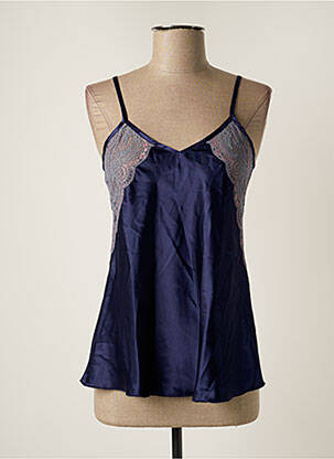 Top/caraco tissage dentelle bleu NANSU LENCERIA femme