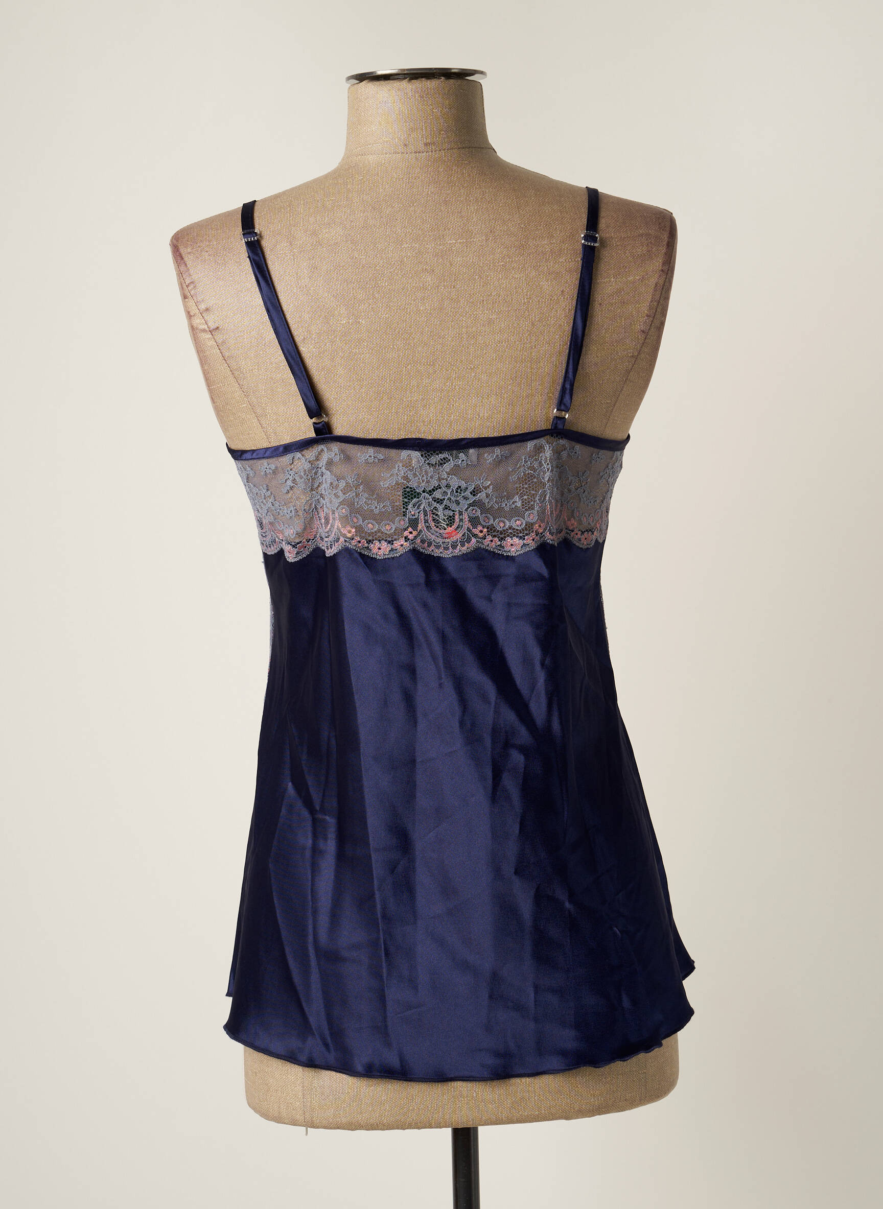 Top/caraco tissage dentelle bleu NANSU LENCERIA femme