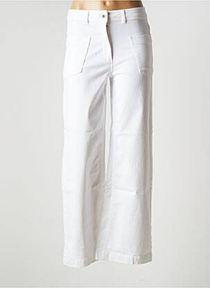 Pantalon droit blanc LA FEE MARABOUTEE pour femme
