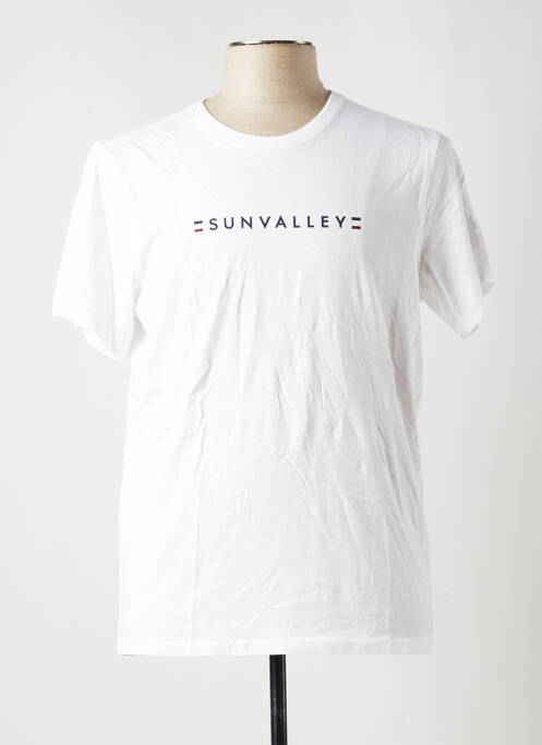 T-shirt blanc SUN VALLEY pour homme